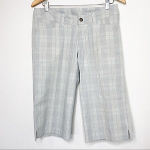 Patagonia organic cotton plaid Bermuda shorts size 6